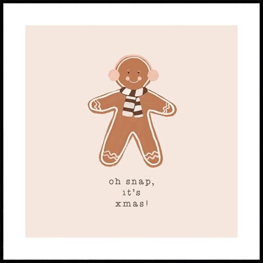 Oh Snap It"s Xmas Plakat Plakat / 100x100cm Oh Snap It"s Xmas Plakat Plakat / 100x100cm