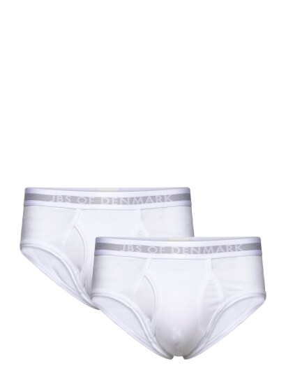 JBS of Denmark Jbs Of Dk Brief 2 Pack   White   M
