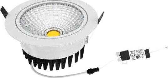 Ledlife 5W Ø8,5cm COB innfellingsspot RA80 Hull: Ø7 cm Mål: Ø8,5 cm hvit kant 2700K Dimbar : Ikke dimbar Kulør : Varm