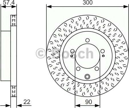 BOSCH 0 986 479 T33 Bremseskive