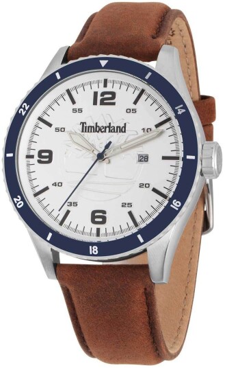 Timberland Herreklokke TDWGB0010501 Ashmont Hvit/Lær Ø46 mm