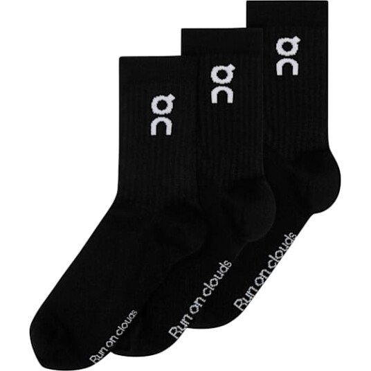 On Logo Sock High 3P Unisex Black 35 38.5 On Logo Sock High 3P Unisex Black 35 38.5
