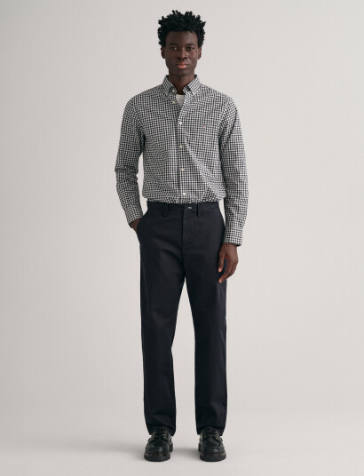 GANT Regular Twill Chinos - Black - 36 x 34