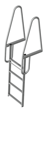 Badetrapp aluminium 4 trinn Badetrapp aluminium 4 trinn