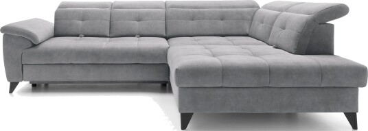 Inferne 5 seters Sofa med Sjeselong Grå Inferne 5 seters Sofa med Sjeselong Grå