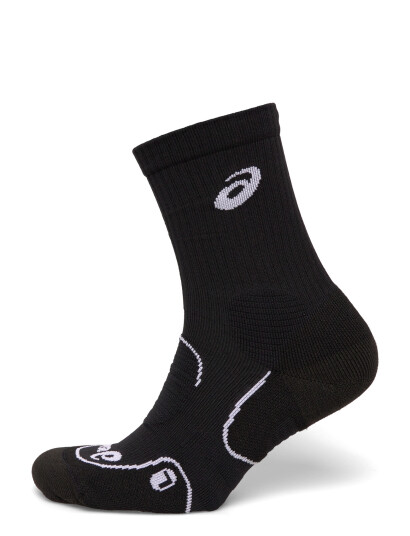 Asics Court+ Tennis Crew Sock   Black   M