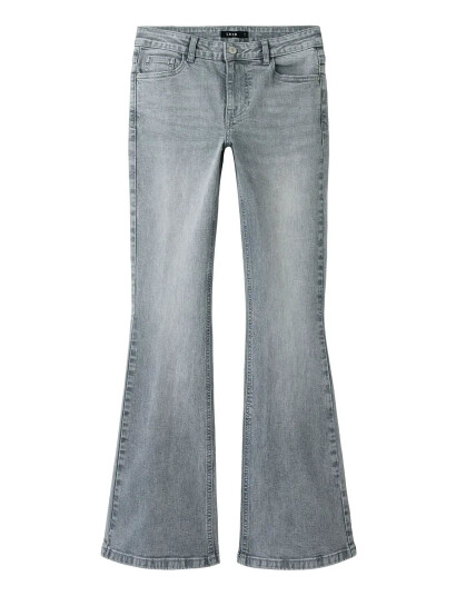 LMTD Nlfblibling Dnm S Lw Flared Pant Grey 164