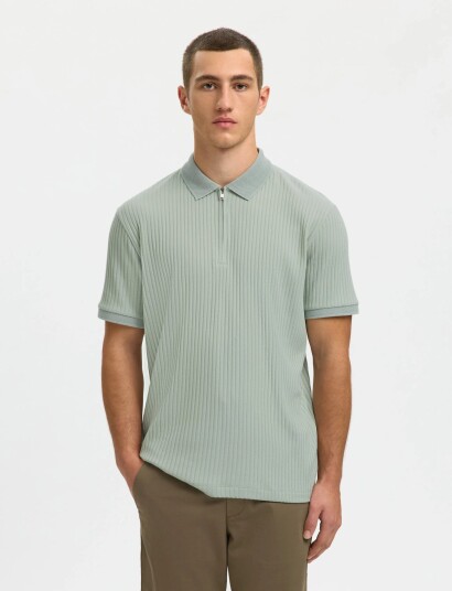 Selected Slhfave Structure Ss Polo Noos Green L Selected Slhfave Structure Ss Polo Noos Green L