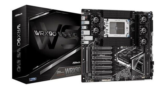 ASRock WRX90 WS EVO Hovedkort med Socket sTR5 og DDR5 ASRock WRX90 WS EVO Hovedkort med Socket sTR5 og DDR5