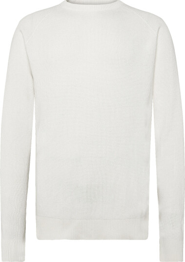 Lindbergh Ribbed L/S O Neck Knitribbed L/S O Neck Knit White XXL