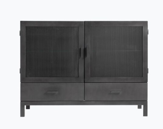 Muubs Dallas Kabinett Jern/Glass Sort