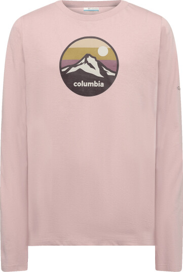 Columbia Sportswear Hazeldel Hill Ii Ls Graphic Tee Pink 116 Columbia Sportswear Hazeldel Hill Ii Ls Graphic Tee Pink 116