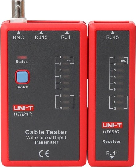 UNI-T UT681C Nettverkstester - RJ45, RJ11, Bnc