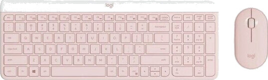 Logitech MK470 Trådløst Tastatur og Mussett Full størrelse Rosa Logitech MK470 Trådløst Tastatur og Mussett Full størrelse Rosa