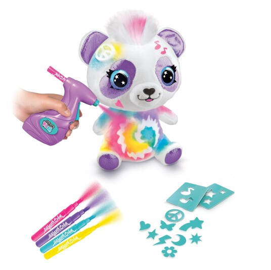 Airbrush Plush Panda Kosedyr Multicolor 20 cm