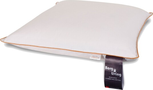 Borg Living Hodepute 60x63 cm Medium pute 3-Lags Moskusdun