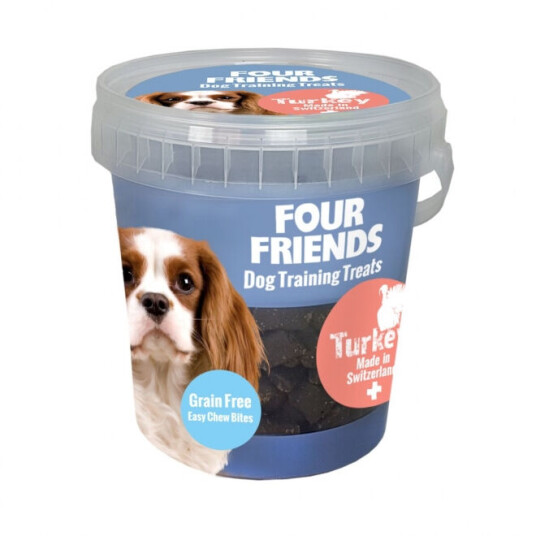 FourFriends Hundefor Treningsgodbiter Kalkun 400 g - Vegansk, Naturlige Ingredienser