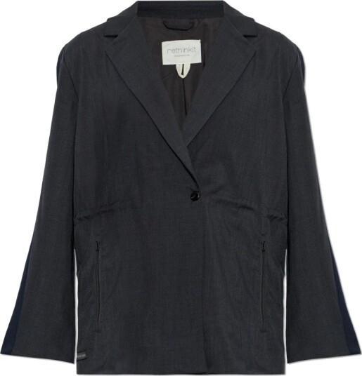Rethinkit Studios The Sporty Suit Blazer DARK MELANGE GREY L