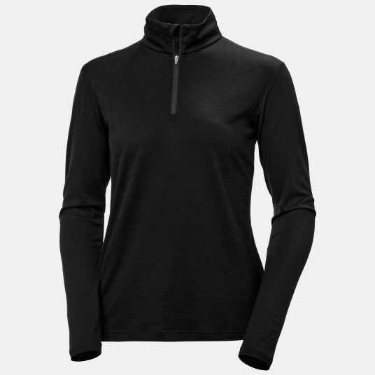 Helly Hansen Women’s HH Merino Half zip Base Layer Svart Xs