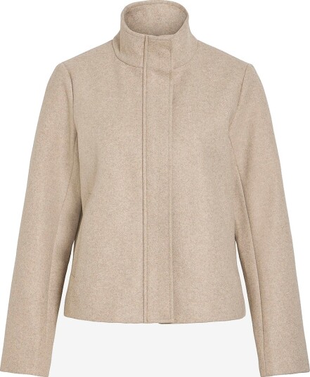 Vila Jakke viClaudia L/s High Neck Short Jkt Brun