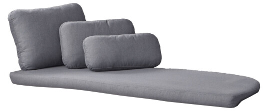 Cane-line Savannah puteset Grå Venstremodul daybed Grå Cane-line Savannah puteset Grå Venstremodul daybed Grå