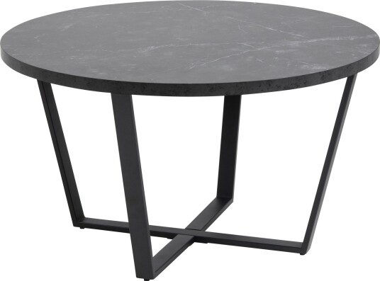 Sansi Sofabord 77 cm Rund - Sort