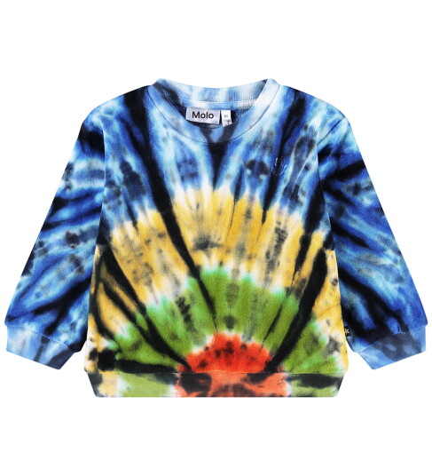 Molo Genser Velur Kjære Multus Tie Dye 3 år 98 Genser Flerfarget