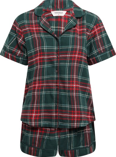 Hunkemöller Twill pyjamas sett Grønn