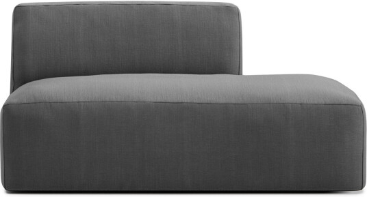 No Ga - Brick Right Open End Module Shadow Dark Grey 04 Sofaer Grå Ned/metall/tre/tekstilmateriale