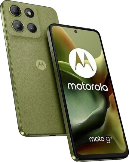 Motorola Moto G15 8GB/128GB Dual Sim Iguana Grønn Motorola Moto G15 8GB/128GB Dual Sim Iguana Grønn
