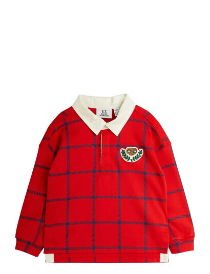 Mini Rodini E.t Patch Rugby Shirt - Red - 80/86