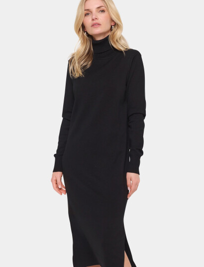 Saint Tropez Milasz Roll Neck Long Dress Black XL Saint Tropez Milasz Roll Neck Long Dress Black XL