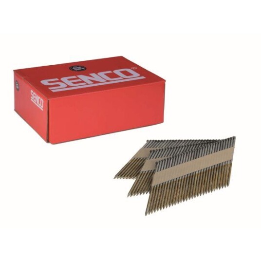 Senco GC54ASBKR Stavspiker 34° diamantspiss, kort stav, 2000-pakning 2,9 x 60 mm Senco GC54ASBKR Stavspiker 34° diamantspiss, kort stav, 2000-pakning 2,9 x 60 mm