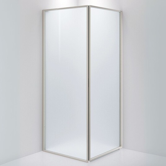 INR Iconic Nordic Rooms Dusjhjørne Edge 13 Måltlpasset - Høyre / Stone Frostet Glass