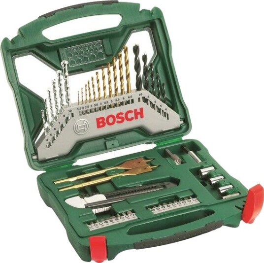 Bosch X-Line 50-delers Bor- og Bitssett med Titanbelagt Spiss
