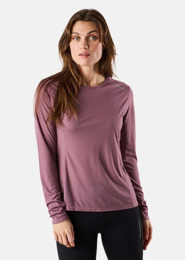 Swedemount Ultra Light Ls Tee W Dk. Mauve 38 Løpe T-Shirts Swedemount Ultra Light Ls Tee W Dk. Mauve 38 Løpe T-Shirts