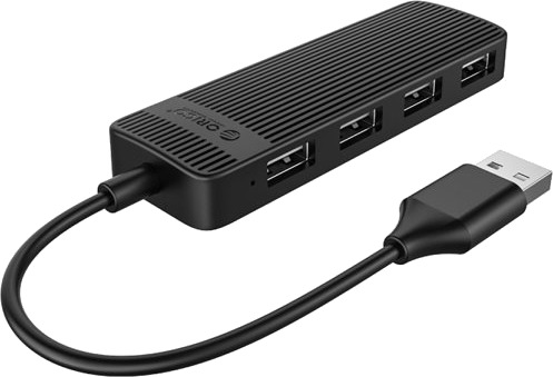 Orico Fl02 Usb-A Hub Dockingstasjon 4X Usb-A 2.0 – Svart