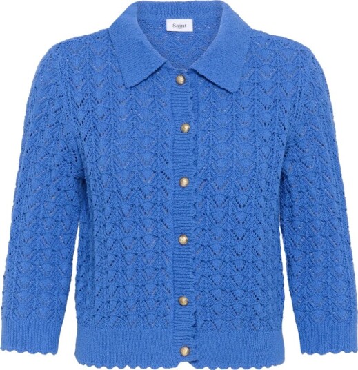 Saint Tropez Dame Strikkevarer Blå XS, Saint Tropez Dame Strikkevarer Blå XS,