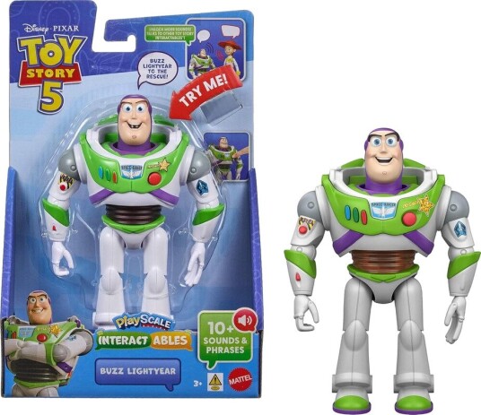 Pixar Toy Story 5: 7'' Buzz Lightyear Figure Interactables PlayScale