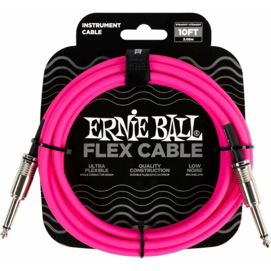 Ernie Ball 6413 Instrumentkabel 3m Rosa