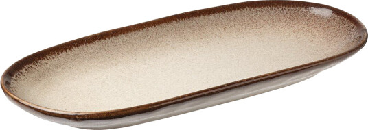 Aida Søholm Sonja tallerken oval 12,3 x 25,5 cm Brown