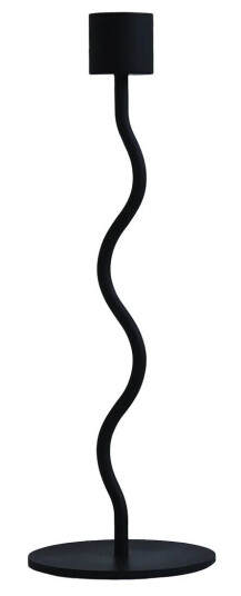 Cooee Design Curved Lysestake 23 cm - Svart, Elegant Design Cooee Design Curved Lysestake 23 cm - Svart, Elegant Design