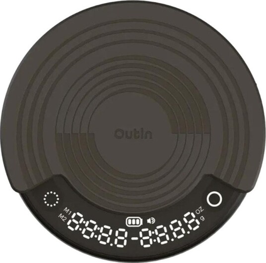 OutIn Claro Kaffevekt - Oppladbart Batteri - Svart