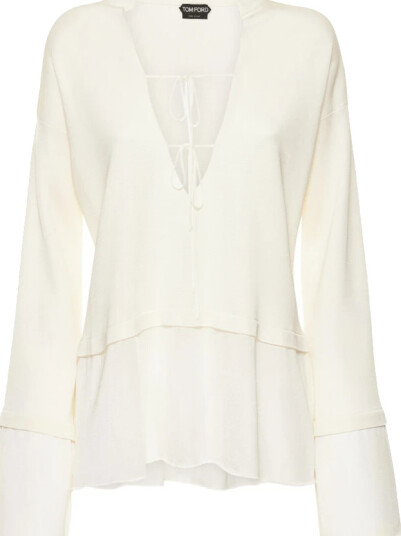Tom Ford Dame Strikkevarer Hvit M,