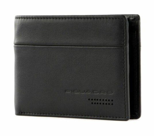Piquadro Piquadro City Lær Lommebok Myntholder Pu1392ub00r-N Svart For Menn Piquadro Piquadro City Lær Lommebok Myntholder Pu1392ub00r-N Svart For Menn