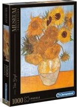 Clementoni Puslespill 1000 Deler Museum Van Gogh Sunflowers