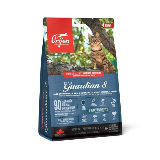 Orijen Cat Guardian 8 Tørrfôr uten korn 340 g til kattunge og voksen Orijen Cat Guardian 8 Tørrfôr uten korn 340 g til kattunge og voksen