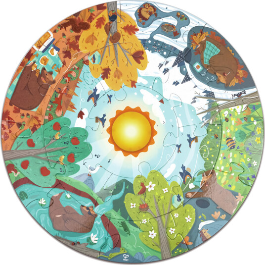 Hape Four Seasons Puzzle With Light 16 Pcs. Hape Four Seasons Puzzle With Light 16 Pcs.