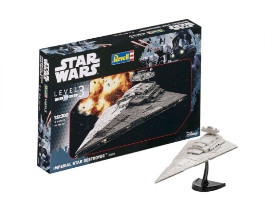 Revell Star Wars Imperial Star Destroyer Modellsett 1:12300 med Detaljerte Elementer