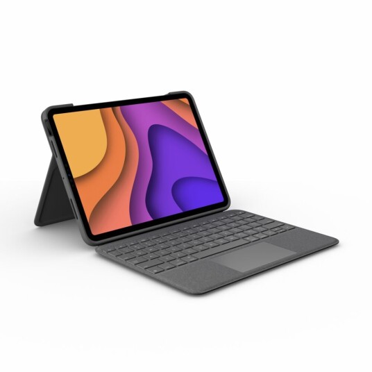 Logitech Folio Touch for iPad Air (4th generation) - Grey - iPad tablet - Tastatur & Foliosett - Nordisk - Grå Logitech Folio Touch for iPad Air (4th generation) - Grey - iPad tablet - Tastatur & Foliosett - Nordisk - Grå